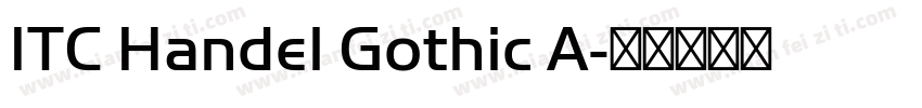ITC Handel Gothic A字体转换